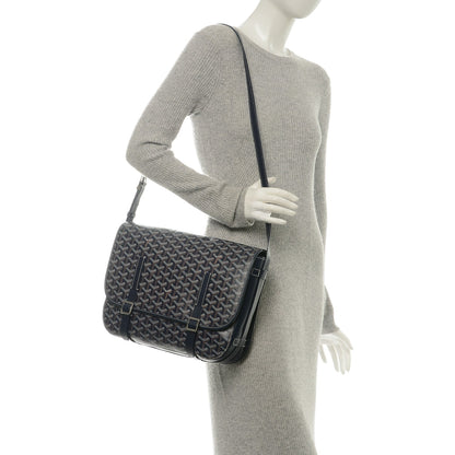 Goyard Goyardine Belvedere GM Messenger Bag Navy 2 of 6