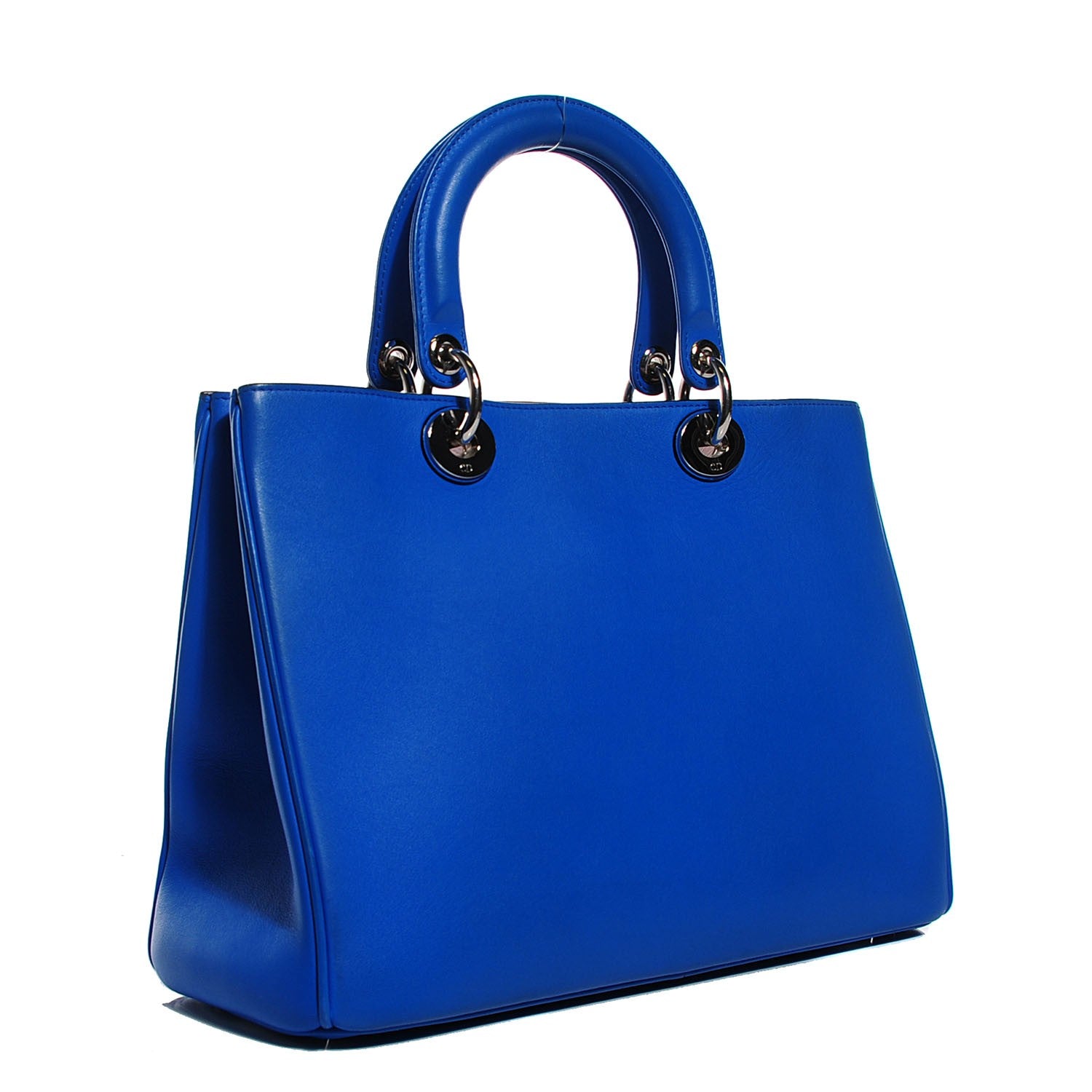Christian Dior Calfskin Medium Diorissimo Bag Blue Persan 3 of 10