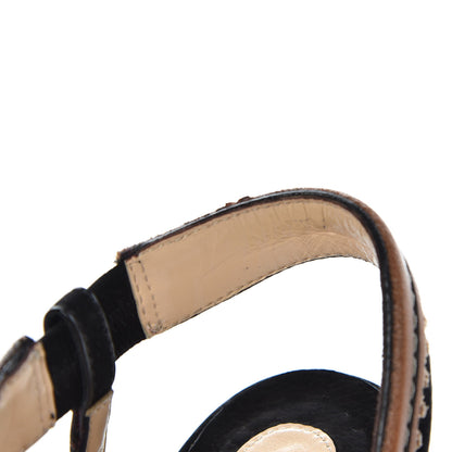 Christian Louboutin Suede Calfskin Trepi City 85 Sandals 36.5 Black 8 of 10