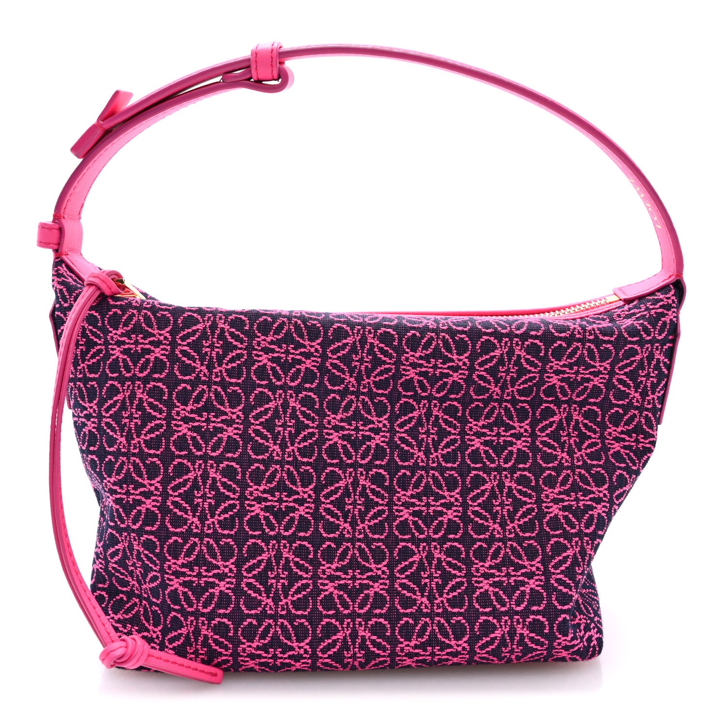 Loewe Jacquard Anagram Calfskin Small Cubi Bag Pink 1 of 9