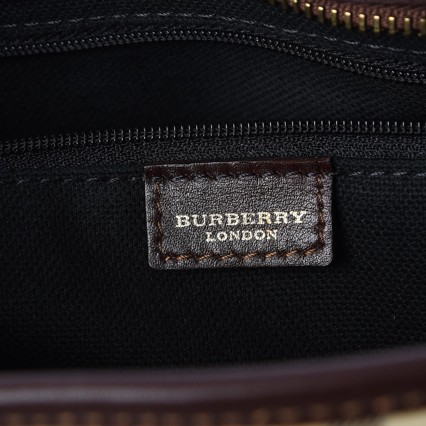 Haymarket Check Studded Tote Bag Chocolate