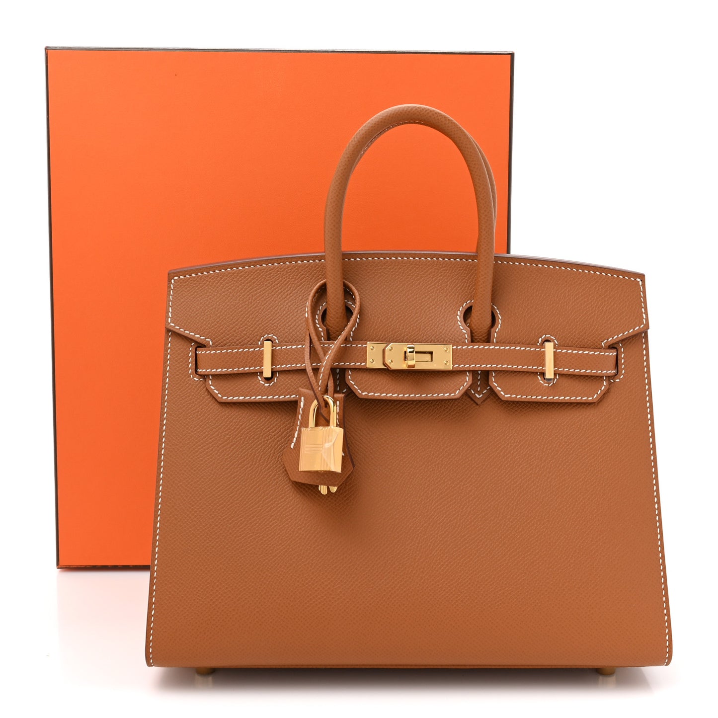 Epsom Birkin Sellier 25 Gold
