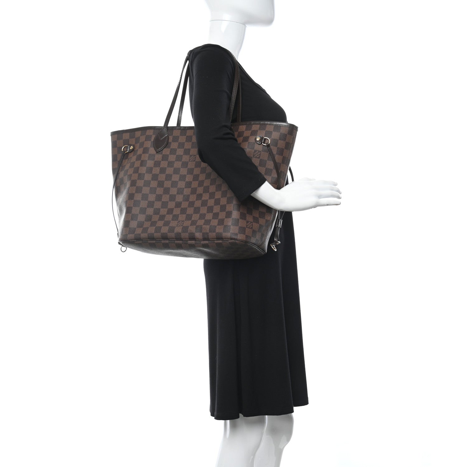 Louis Vuitton Damier Ebene Neverfull MM 3 of 12
