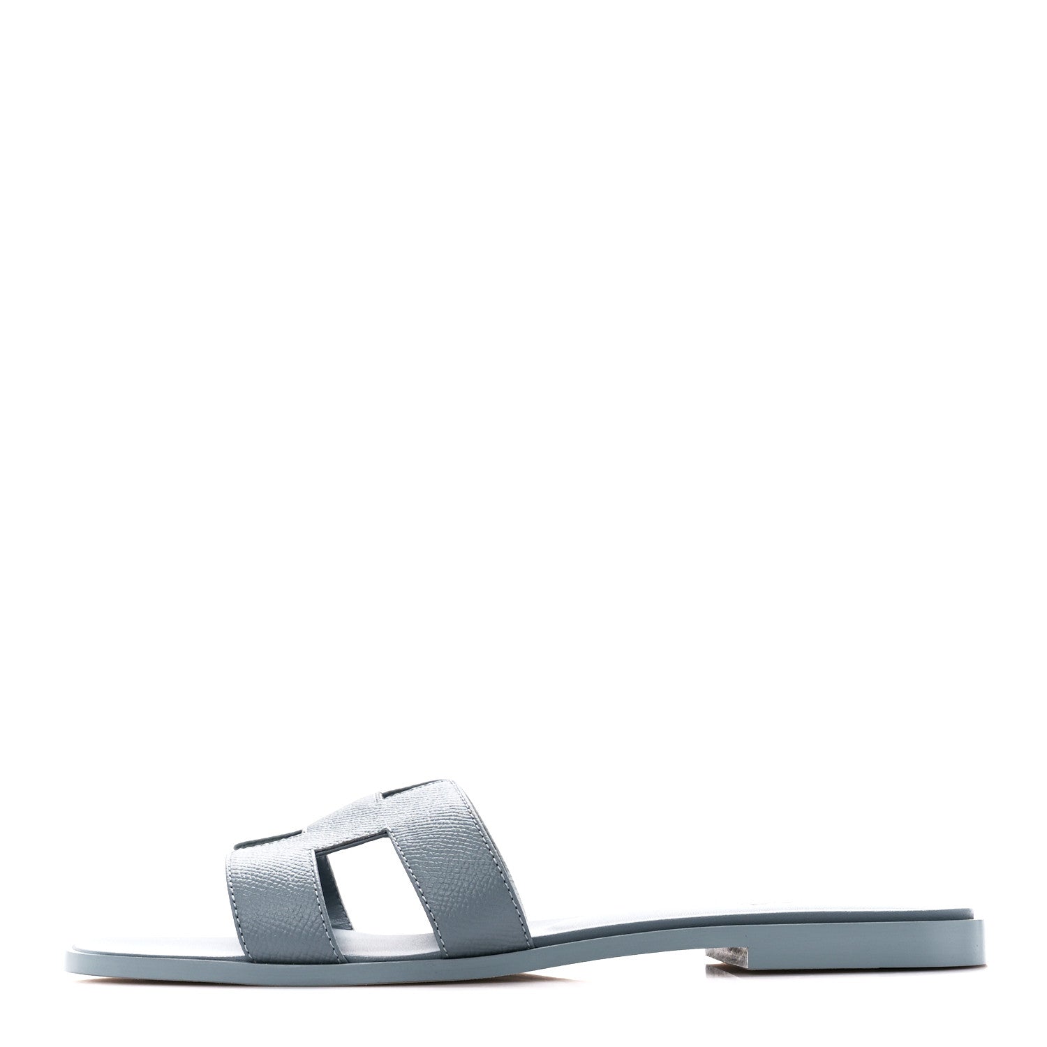 Hermes Epsom Oran Sandals 40 Gris Antarctique 1 of 8