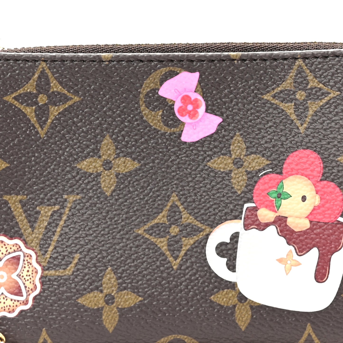 Monogram 2024 Christmas Animation Candy Factory Mini Pochette Accessories Candy Red