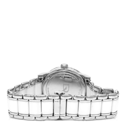 David Yurman Stainless Steel Ceramic Diamond 30mm Classic Quartz Watch White 3 of 5