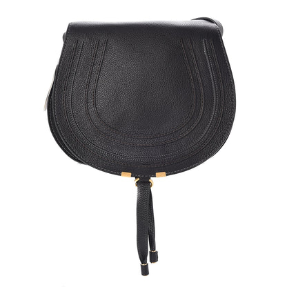 Chloe Calfskin Medium Marcie Round Crossbody Bag Black 1 of 8