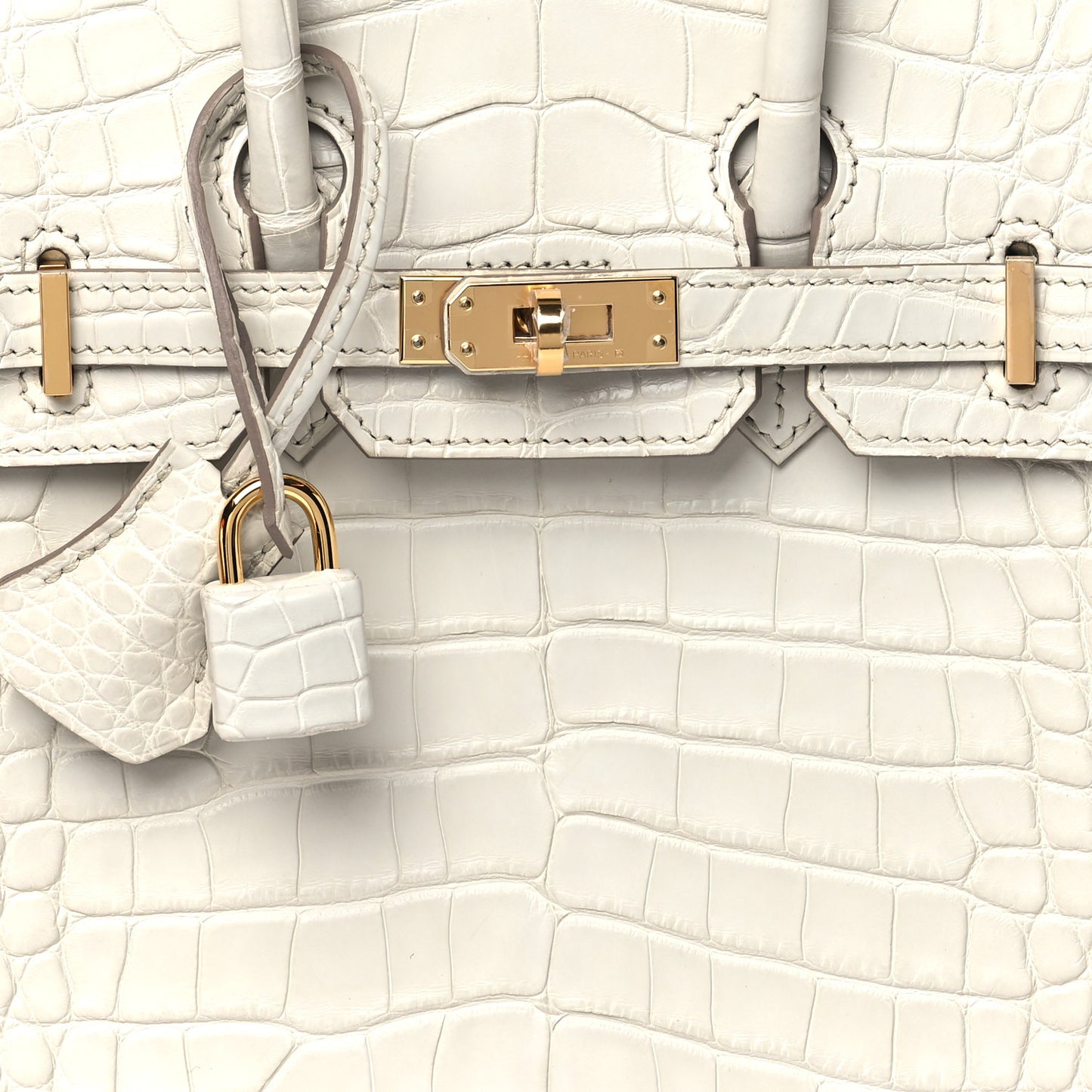 Matte Alligator Birkin 25 Beton