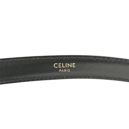 Celine Box Calfskin Medium 25mm Triomphe Belt 90 36 Black 5 of 6