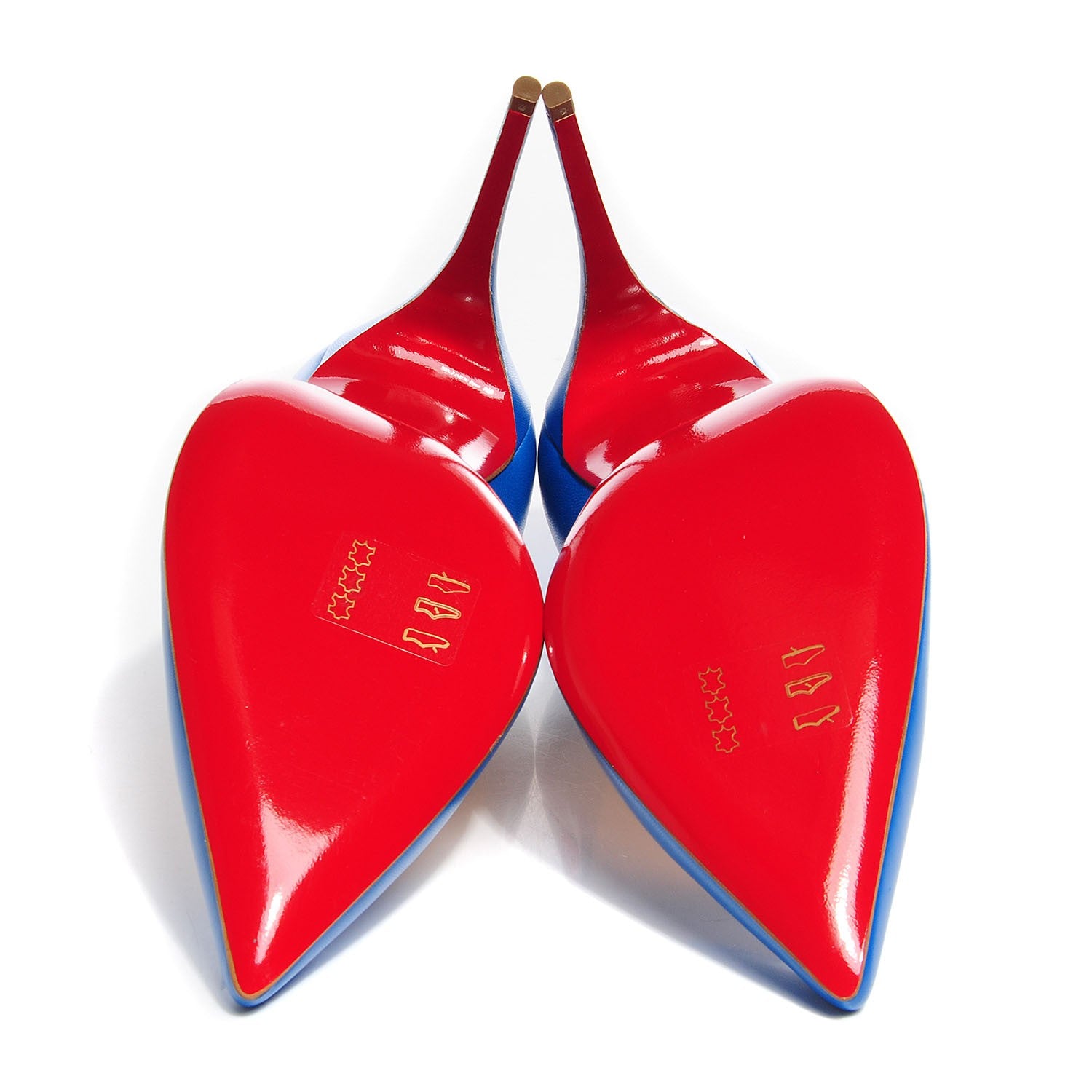 Christian Louboutin Kid Pigalle Follies 100 Pumps 40 Blue 6 of 7