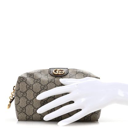 Gucci Soft GG Supreme Monogram Calfskin Medium Ophidia Cosmetic Case Beige Ebony New Acero 2 of 8