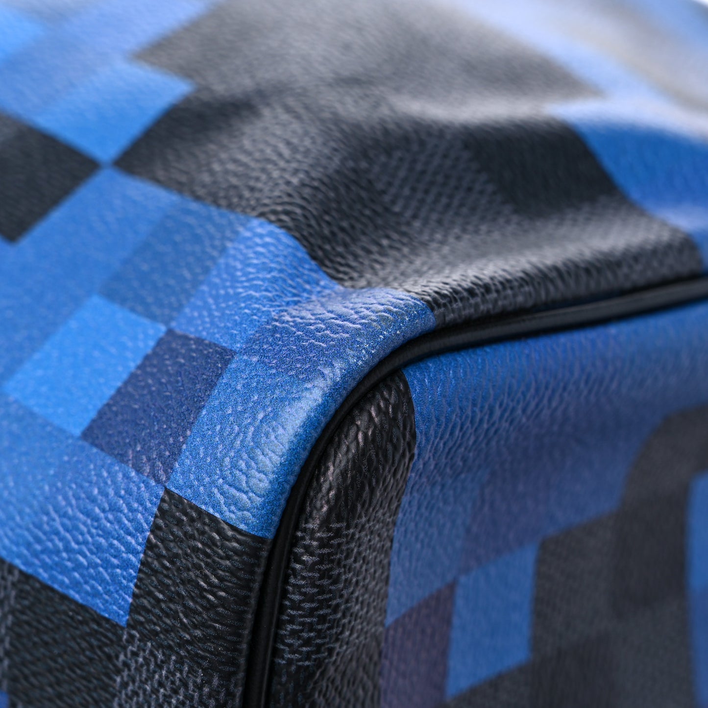 Damier Graphite Pixel Keepall Bandouliere 50 Blue