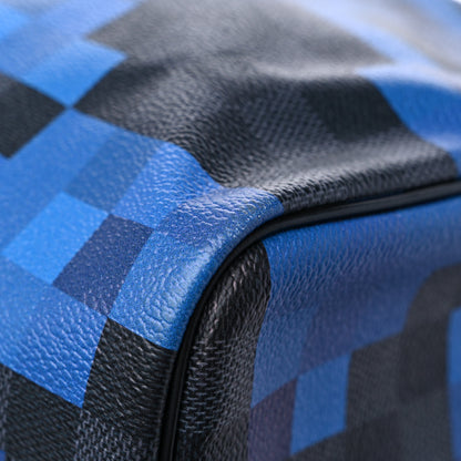 Louis Vuitton Damier Graphite Pixel Keepall Bandouliere 50 Blue 7 of 10
