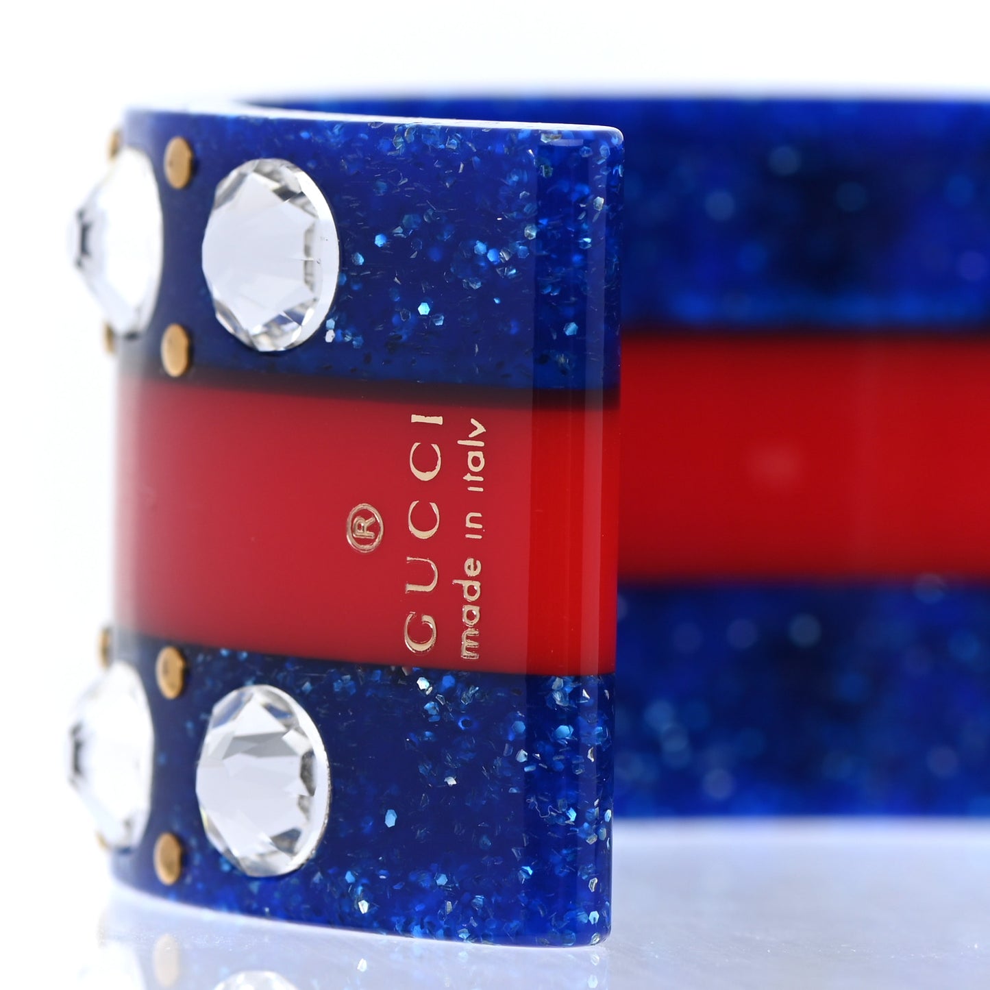 Crystal Web Cuff 16 Blue
