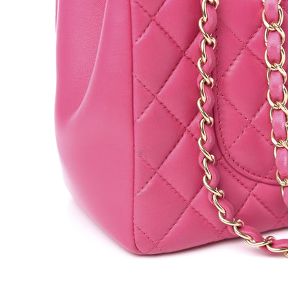 Chanel Lambskin Quilted Jumbo Mademoiselle Chic Flap Fuchsia 12 of 16