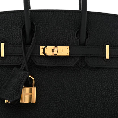 Hermes Togo Birkin 25 Black 6 of 9
