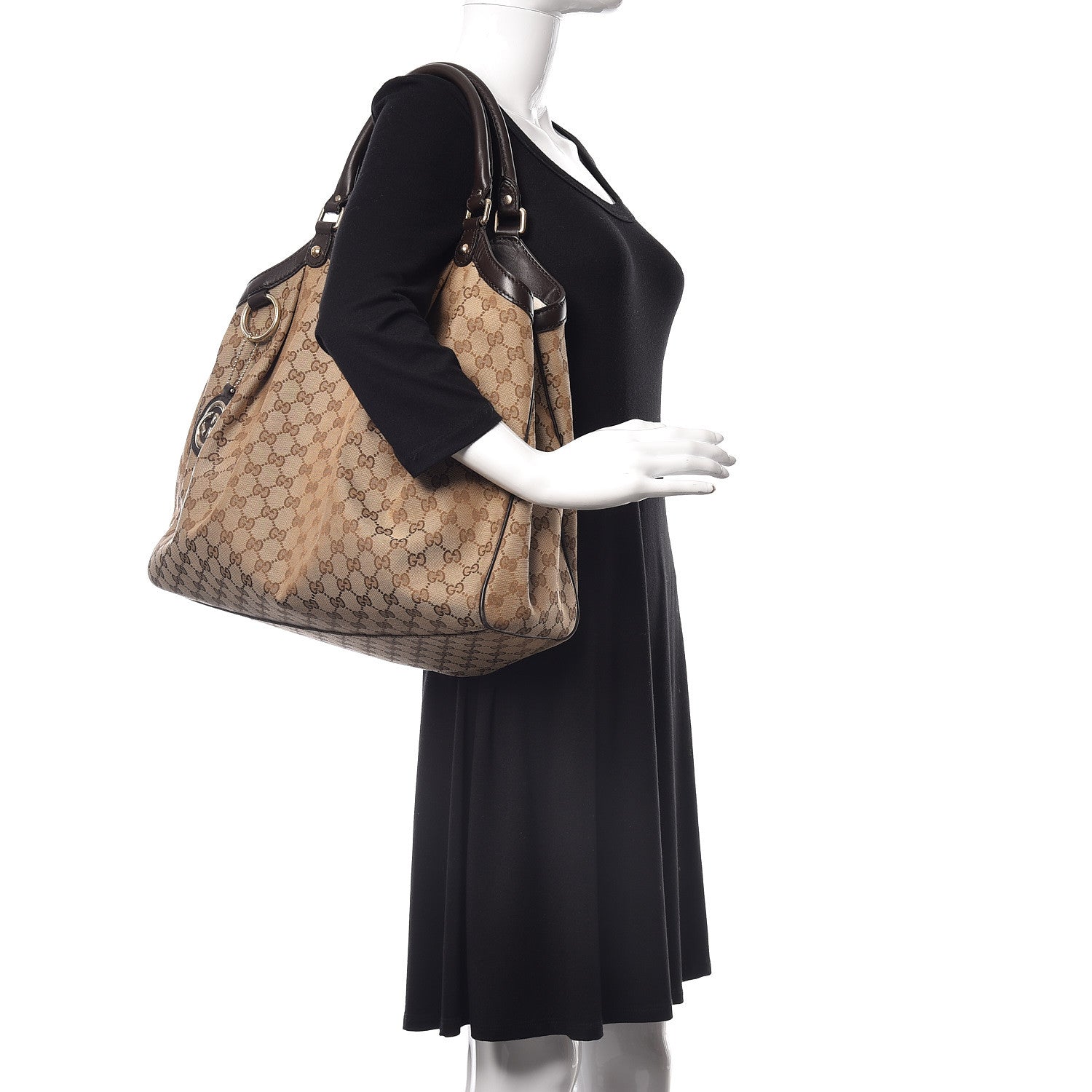 Gucci Monogram Large Sukey Tote Dark Brown 2 of 9
