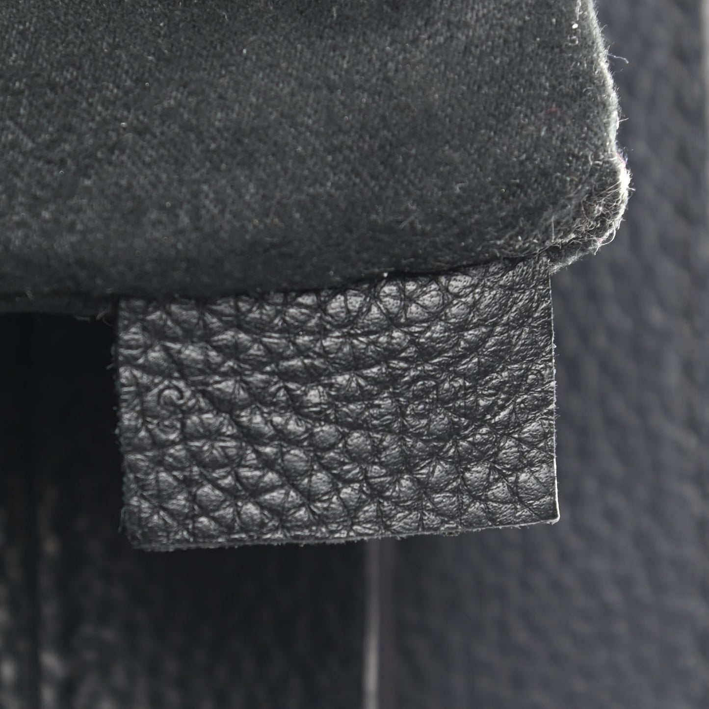 Drummed Calfskin Mini Luggage Black