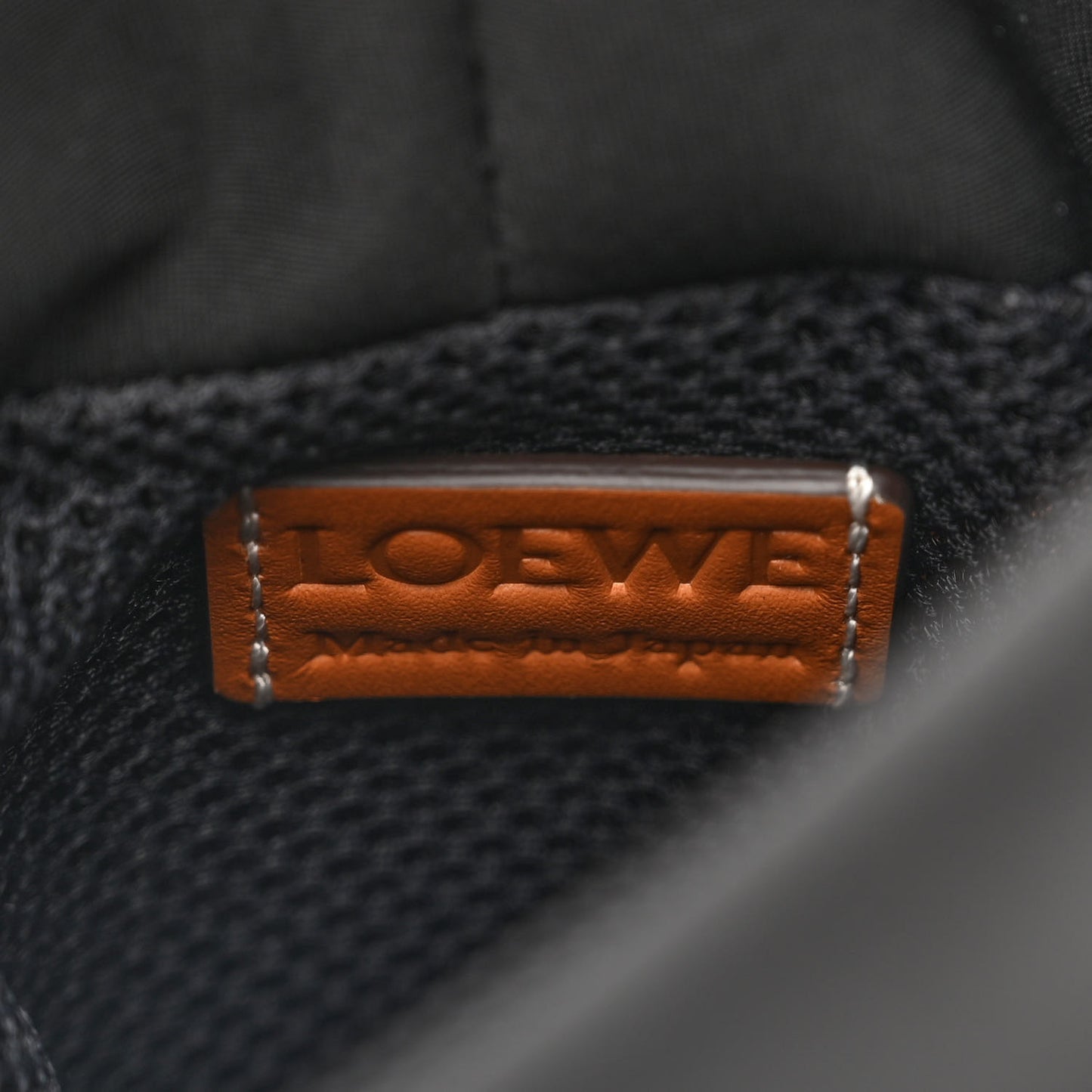 Neoprene Wool Camouflage Eye/LOEWE/Nature Chalk Drawstring Bag Black Multicolor