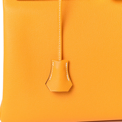 Hermes Epsom Candy Kelly Retourne 35 Jaune D'Or Feu 18 of 33