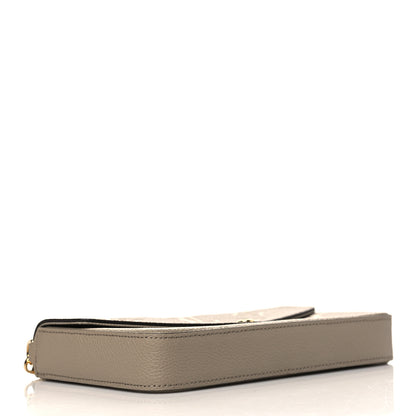 Louis Vuitton Empreinte Monogram Giant Felicie Pochette Tourterelle Creme 5 of 7