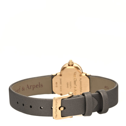 Van Cleef & Arpels 18K Yellow Gold Satin 26mm Alhambra Quartz Watch Gold 3 of 4