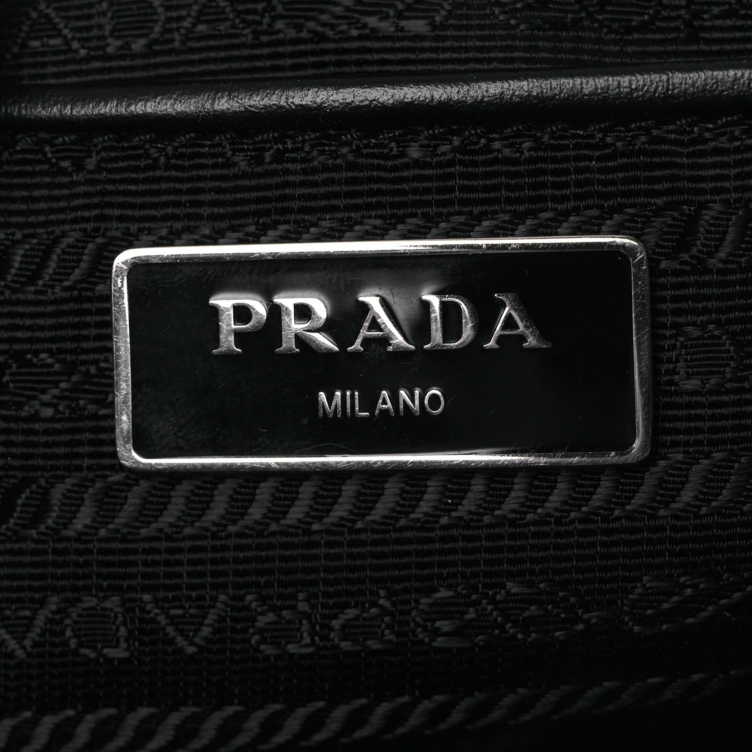 Prada Tessuto Nylon Soft Calfskin Backpack Black 5 of 10