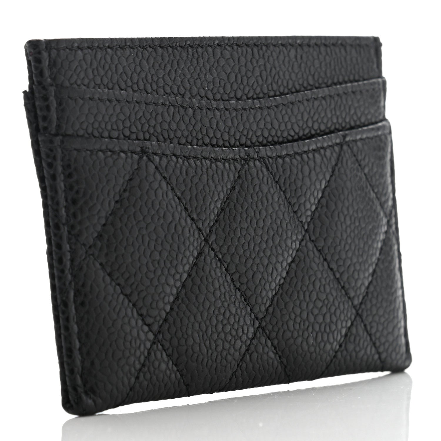 Chanel Caviar Quilted Card Holder Black 3 of 8