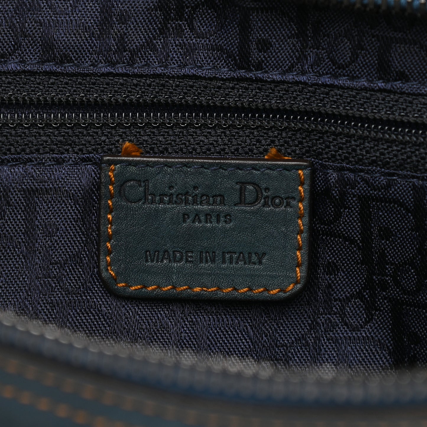 Calfskin Medium Gaucho Double Saddle Bag Dark Blue