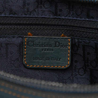 Christian Dior Calfskin Medium Gaucho Double Saddle Bag Dark Blue 7 of 13