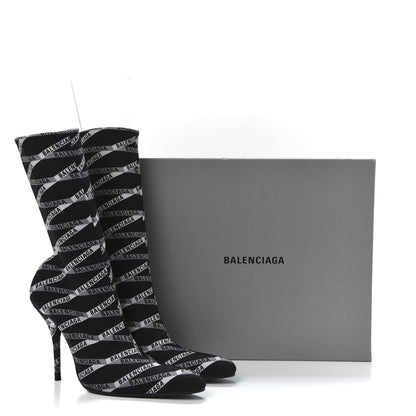 Balenciaga Spandex Losange Monogram 110mm Booties 39 Gris Black 8 of 8