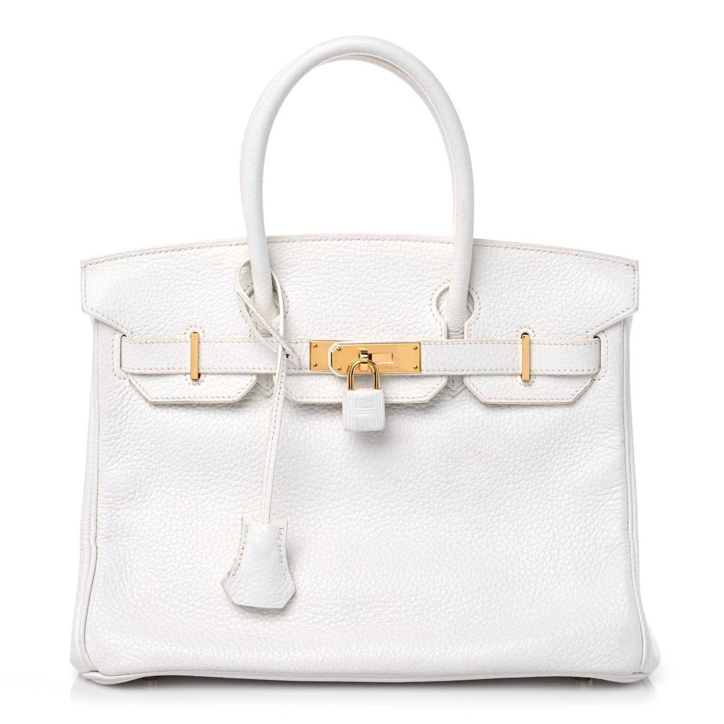 Taurillon Clemence Birkin 30 White
