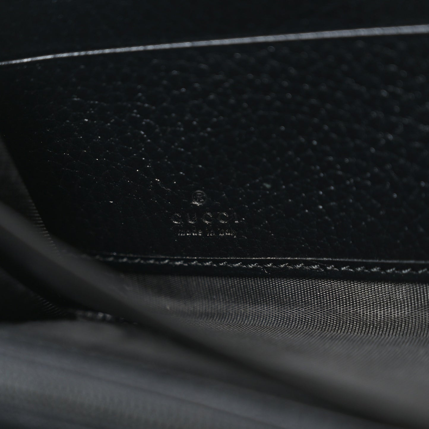Dollar Calfskin GG Marmont Zip Around Wallet Black