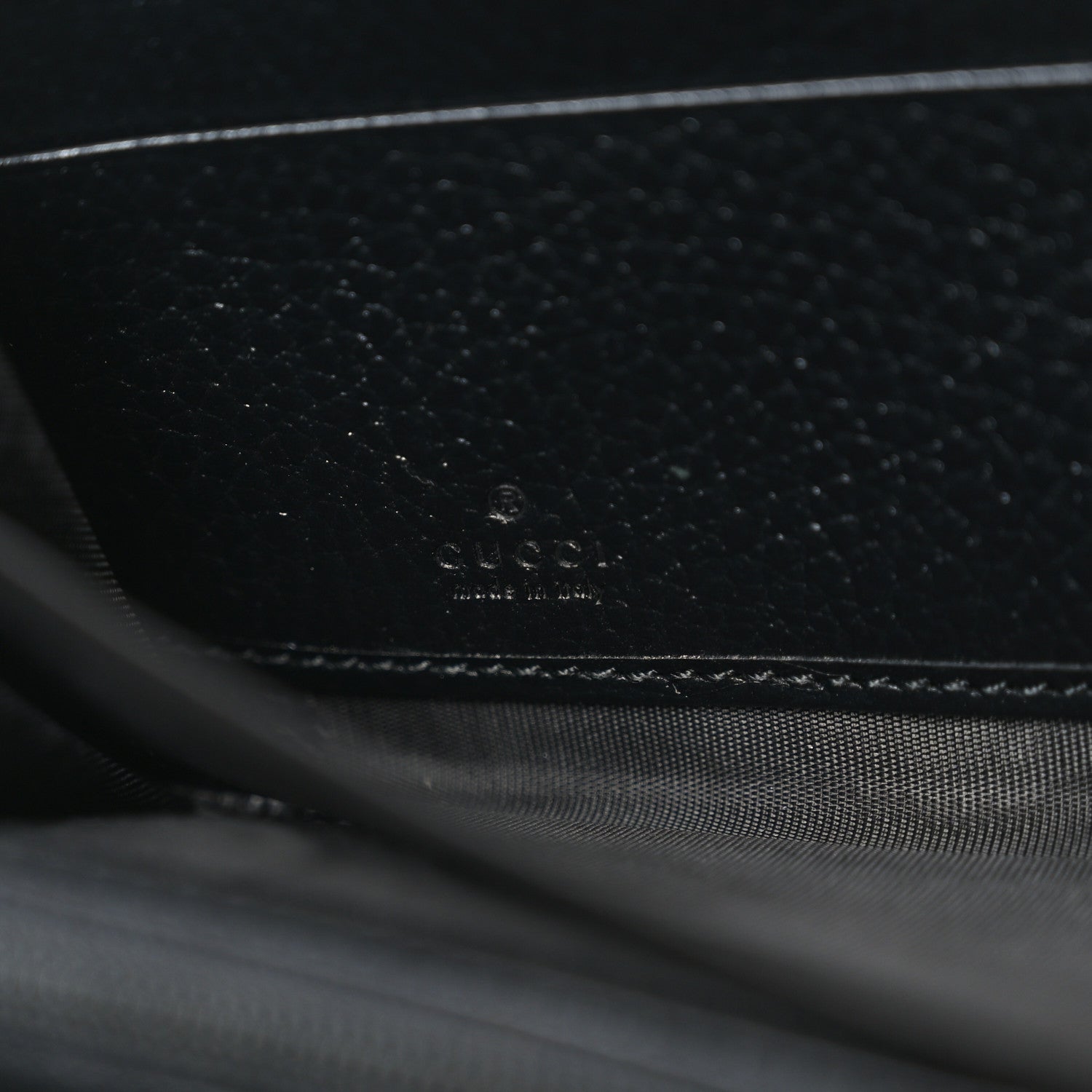 Gucci Dollar Calfskin GG Marmont Zip Around Wallet Black 6 of 8