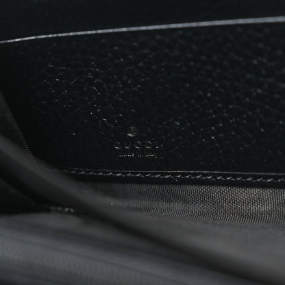 Gucci Dollar Calfskin GG Marmont Zip Around Wallet Black 6 of 8