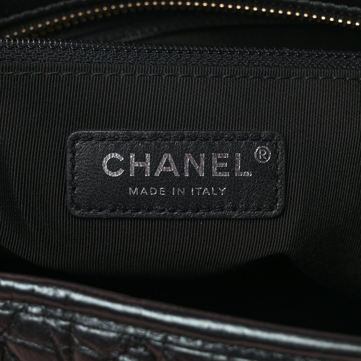 Chanel Iridescent Aged Calfskin Quilted Medium Gabrielle Hobo Black 6 of 9