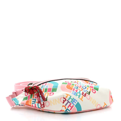 Gucci X THE NORTH FACE Econyl Nylon Arleq Belt Bag Ivory Turquoise Wild Rose 4 of 13