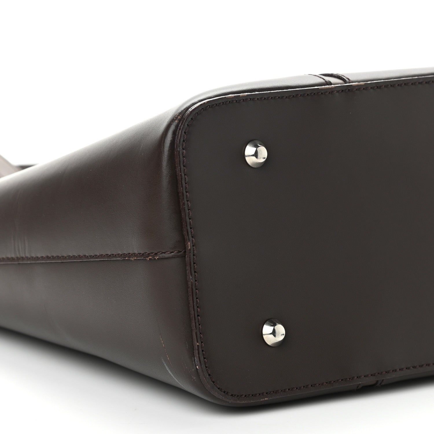 Burberry Calfskin Tote Dark Brown 8 of 10