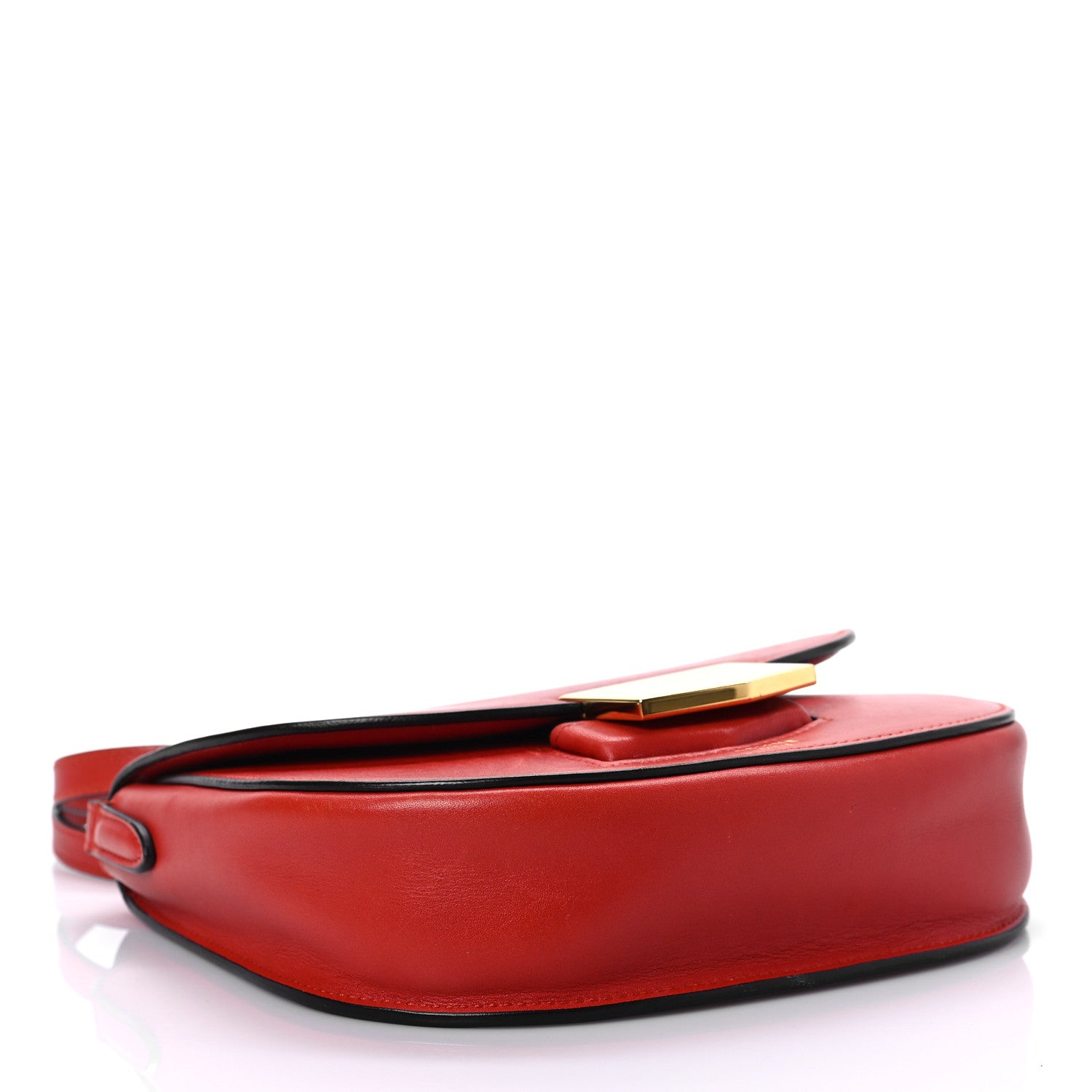 Celine Smooth Calfskin Small Trotteur Bright Red 4 of 11