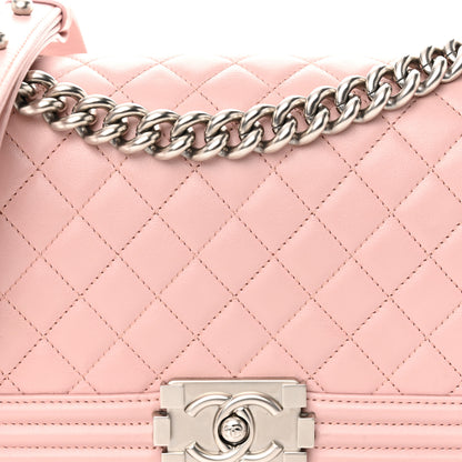 Chanel Calfskin Quilted Medium Boy Flap Light Pink 8 of 11