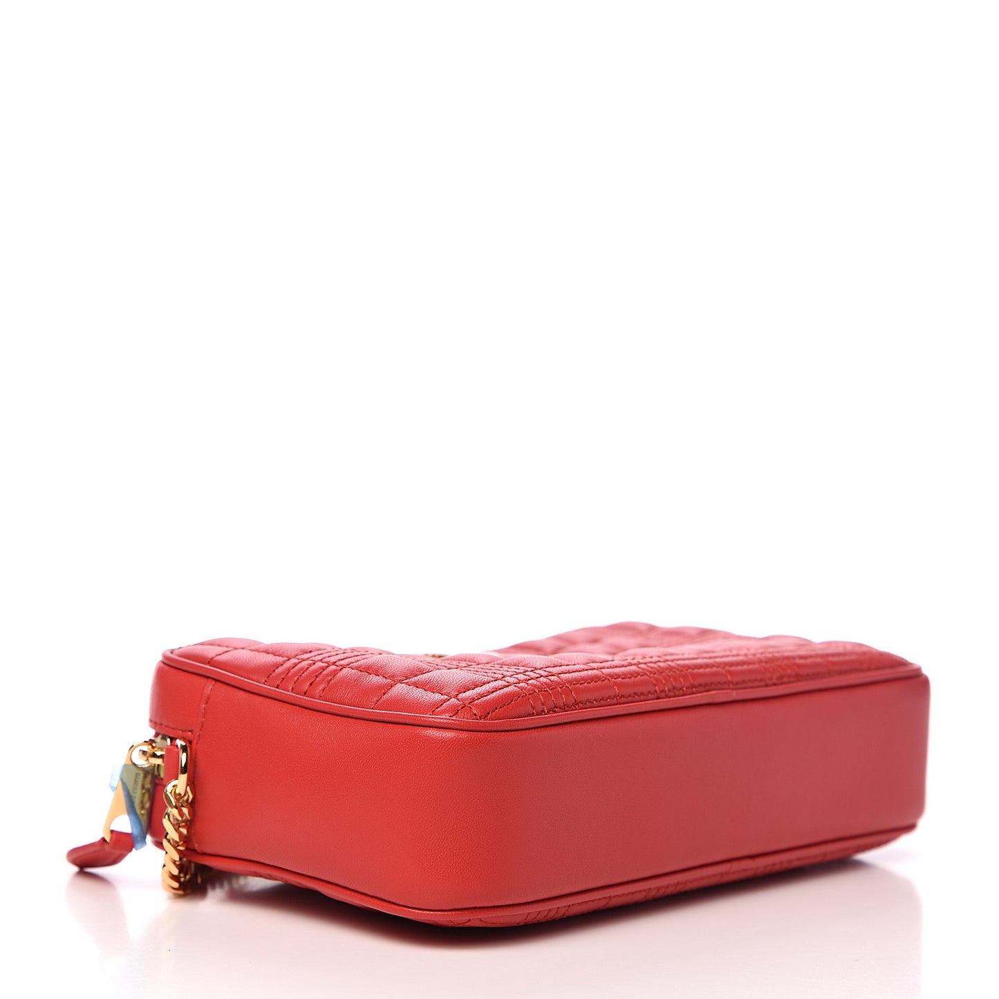 Lambskin Quilted Camera Bag Bright Red