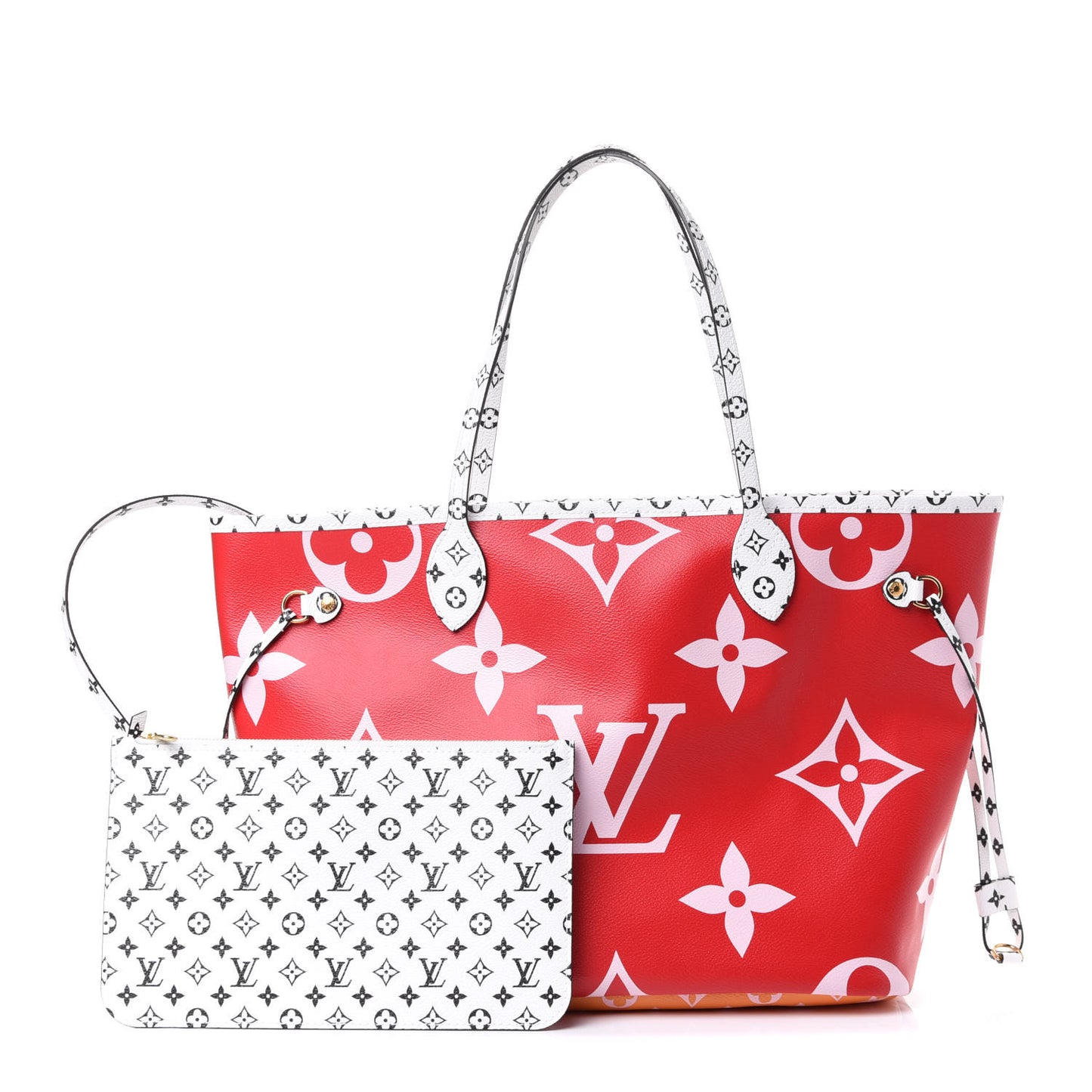 Monogram Giant Neverfull MM Rouge