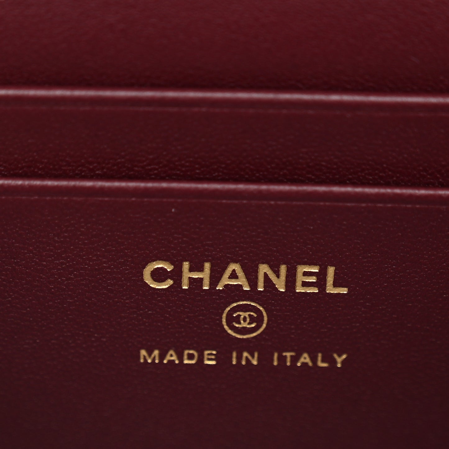 Calfskin Crocodile Embossed Crococo Exoticoco Vanity With Chain Dark Burgundy