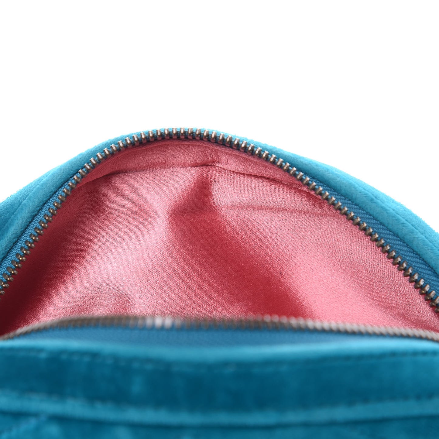 Velvet Matelasse GG Marmont Belt Bag 85 34 Pavone Cyan