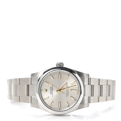 Rolex Stainless Steel 34mm Oyster Perpetual Watch Silver 124200 2 of 6