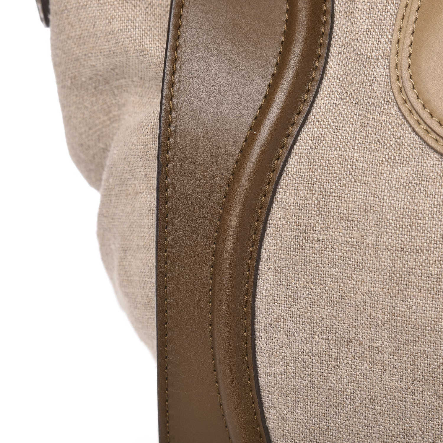 Celine Natural Canvas Smooth Calfskin Mini Luggage Brown 15 of 20