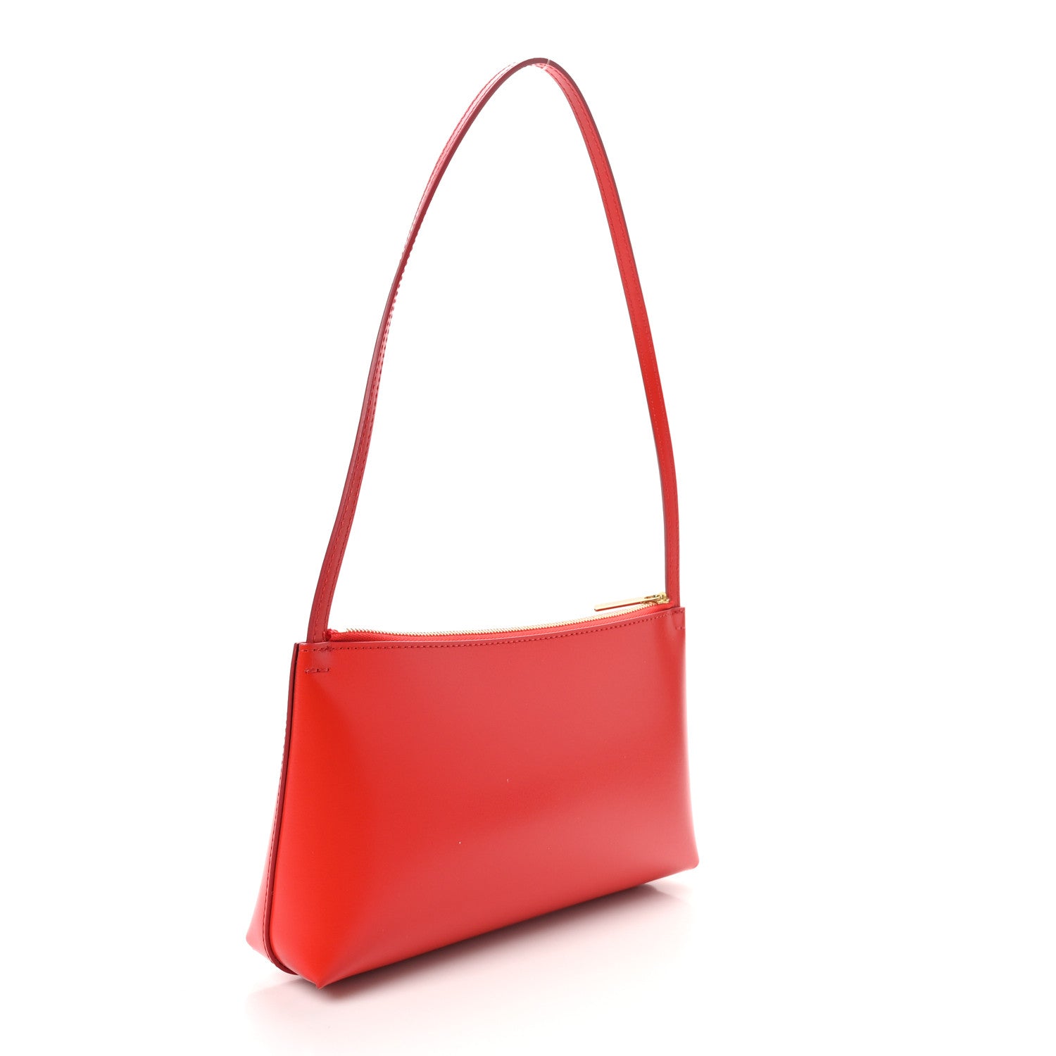 Mansur Gavriel Calfskin Gaia Shoulder Bag Poppy 2 of 10