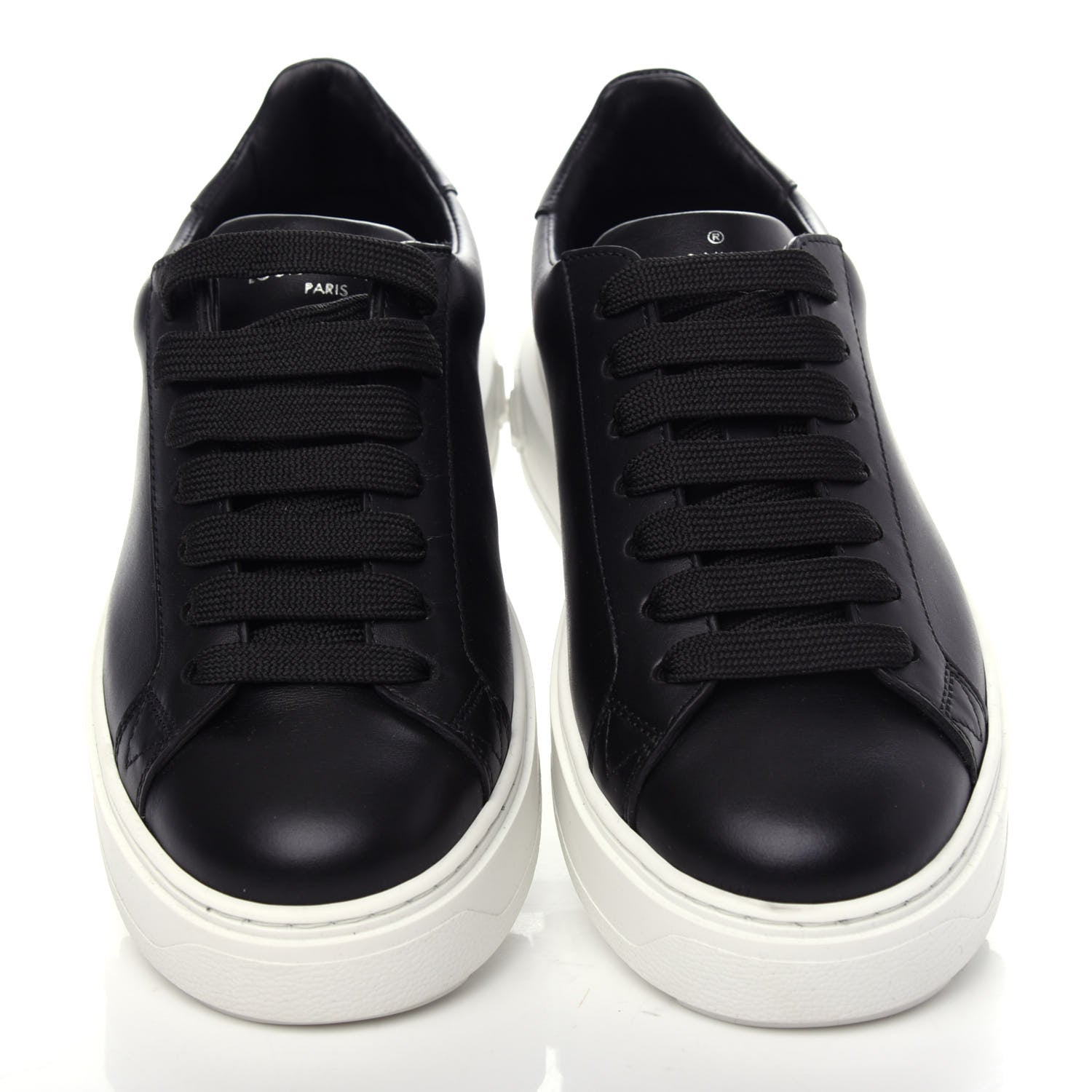 Louis Vuitton Calfskin Time Out Sneakers 35.5 Black 5 of 11