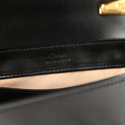 Chloe Shiny Calfskin Suede Mini C Double Carry Black 6 of 11