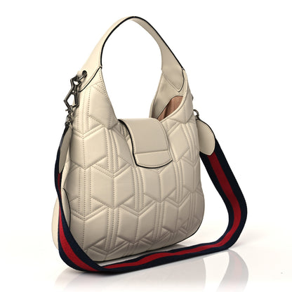 Gucci Calfskin Web Quilted Small Dionysus Hobo White 6 of 21
